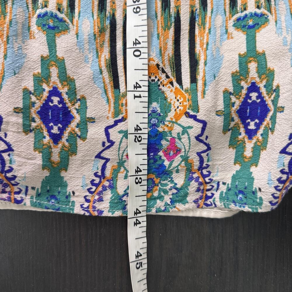 Zara Kimono Jacket Womens Large Tribal Belted Boho Cardigan Duster Robe Festival - Picture 12 of 13